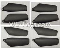 Wltoys Q626 Q626-B Parts-21-01 Main rotor blades,Propellers(8pcs)-Black,Wltoys Q626 Q626-B RC Quadcopter Drone Spare Parts Accessories,Wltoys Model Q626 Replacement Accessories